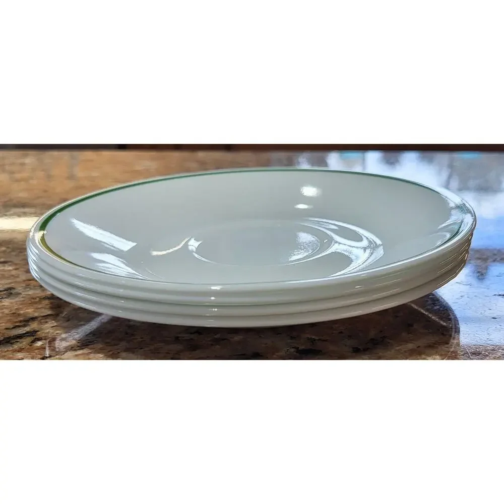 Corelle Green Rim Saucer (Set Of 4)